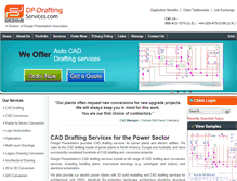 Tablet Screenshot of dp-draftingservices.com